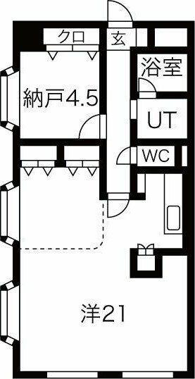 テーアイ二日町ビル(ワンルーム/3階)の間取り写真