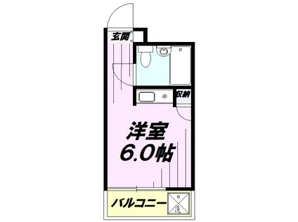 ブリリアン・メゾン・オノ(ワンルーム/3階)の間取り写真