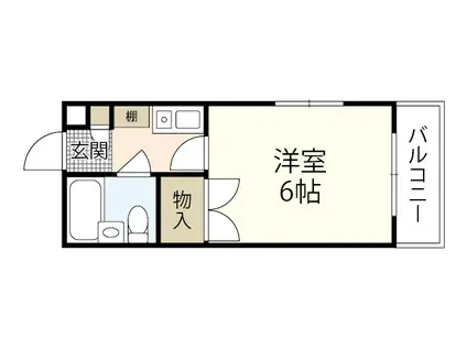 第5光和ビル(1K/2階)の間取り写真