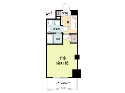 セレニテ新大阪弐番館(1K/4階)の間取り写真