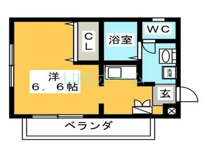 ハイツFUMI(ワンルーム/2階)の間取り写真