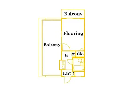 クリオ横浜平沼弐番館(1K/4階)の間取り写真