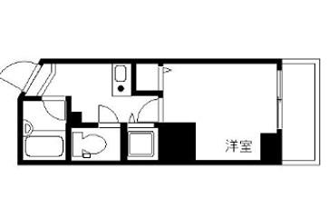 TATディナスティ西本町(1K/6階)の間取り写真