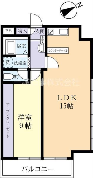 アットワークビル(1LDK/5階)の間取り写真