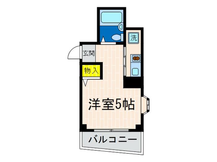 KAISEIマンション(ワンルーム/6階)の間取り写真