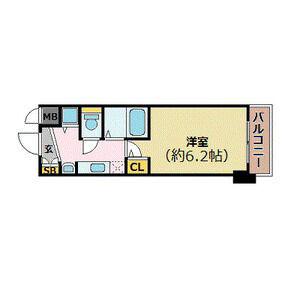 プレサンス名古屋駅前プラチナム(1K/4階)の間取り写真