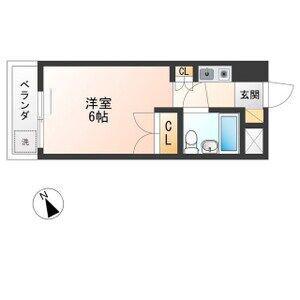 エトワール宇都宮第五(1K/4階)の間取り写真