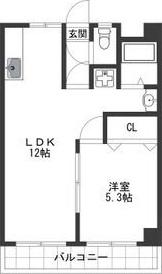 キャスモマンション(1LDK/3階)の間取り写真