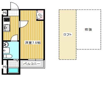 SAUTILLE(1K/1階)の間取り写真