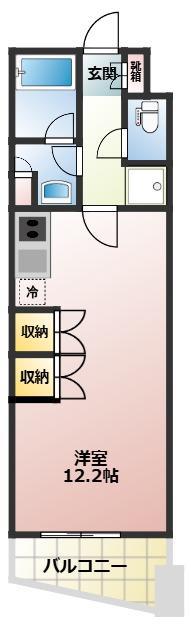 フォレシティ神田多町(1K/11階)の間取り写真
