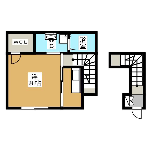エスペランサ(1K/2階)の間取り写真