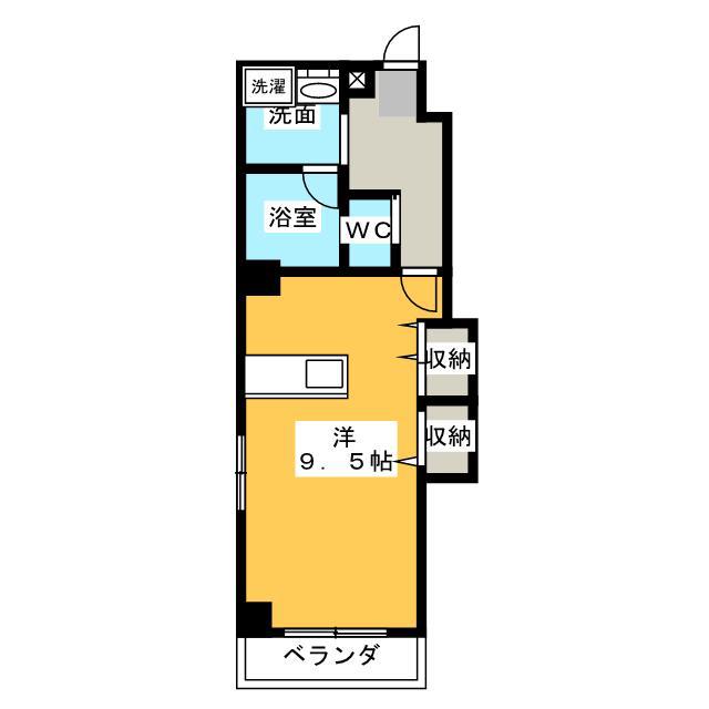 三共トラストビル(ワンルーム/5階)の間取り写真