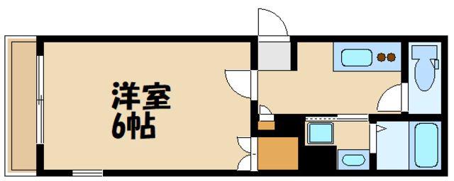 FORT FOREST(1K/2階)の間取り写真