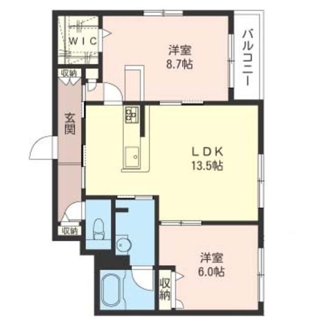 NEXUS-I(2LDK/3階)の間取り写真