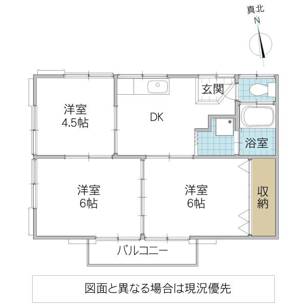 篠原アパート(3DK/2階)の間取り写真