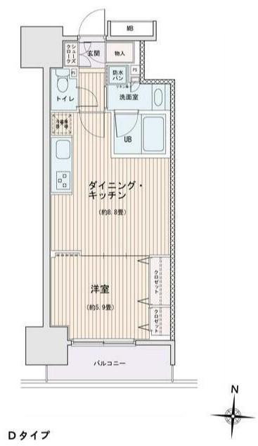 エスティメゾン錦糸町2エスティメゾン錦糸町II(1LDK/14階)の間取り写真