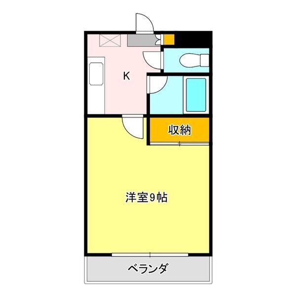CITY M-56(1K/7階)の間取り写真