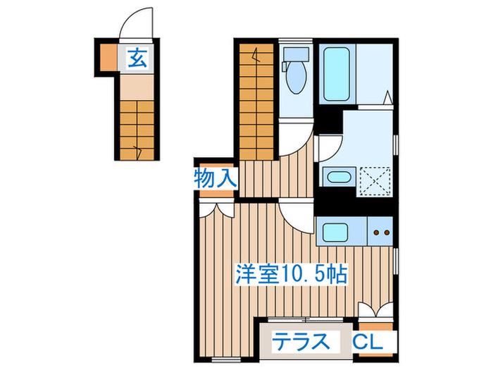 METSA 西新丁(ワンルーム/2階)の間取り写真