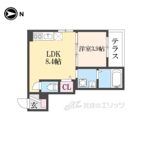 FASESIA ORCUS(1LDK/1階)の間取り写真