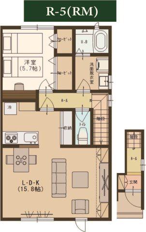 HOMESUSONIA・前川東VI(1LDK/1階)の間取り写真