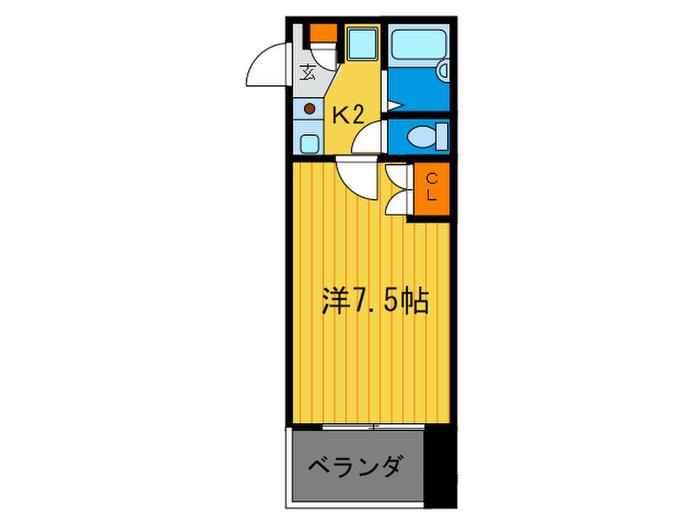 サヘルボックス(1K/5階)の間取り写真