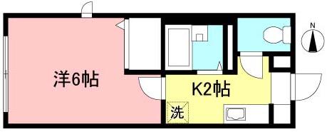 セピアコート(1K/1階)の間取り写真