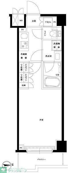 ルーブル横濱矢向(1K/5階)の間取り写真