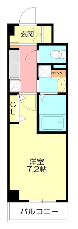 ヴェールシャルマン戸塚 II(1K/5階)の間取り写真