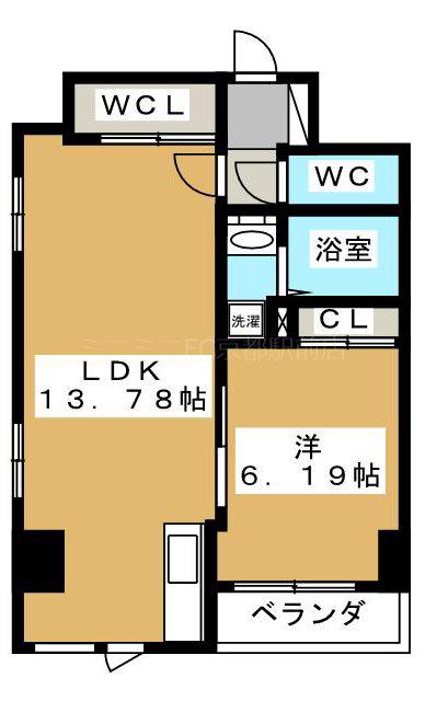 SAWARABI PARK HOUSE(1LDK/10階)の間取り写真