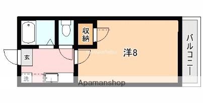 ロイヤルメゾン下荒田(1K/3階)の間取り写真