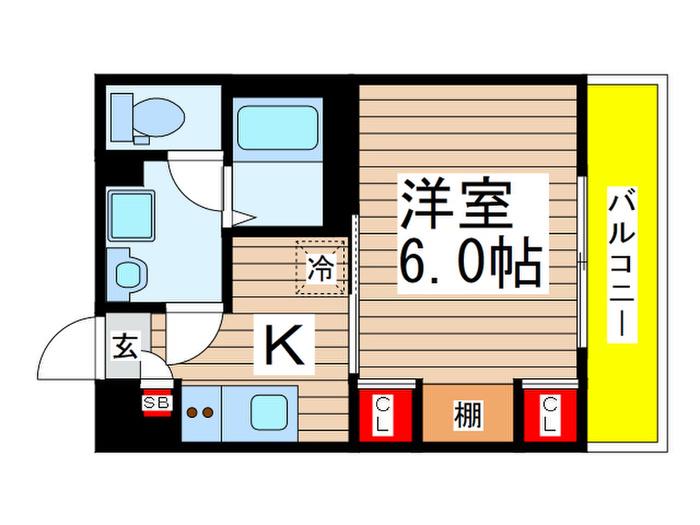 リブリ・SUZUYASU(1K/1階)の間取り写真