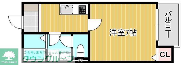 VILLA AVENIR(1K/2階)の間取り写真