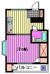 大宮サンコーポ(1K/1階)の間取り写真