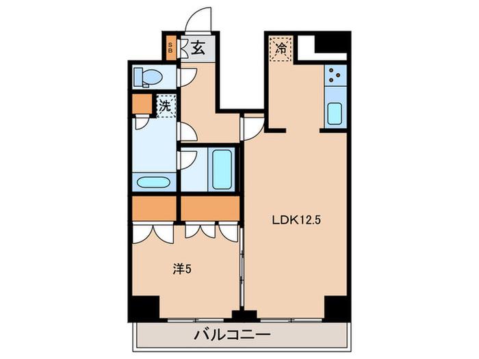 マルラニ南青山(1LDK/11階)の間取り写真