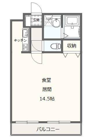 アストラーレ(1K/4階)の間取り写真