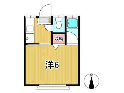 エールハイツ(1K/2階)の間取り写真