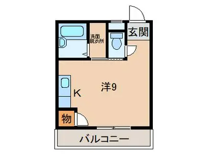 サンコート赤倉(ワンルーム/2階)の間取り写真