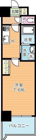 ロイヤルシーサイドテラス(1K/3階)の間取り写真