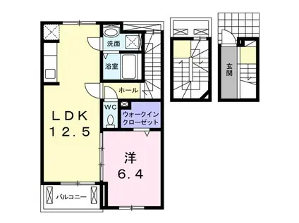 コートハウス安塚(1LDK/3階)の間取り写真