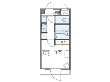 レオパレスIKEBUKURO(1K/1階)の間取り写真