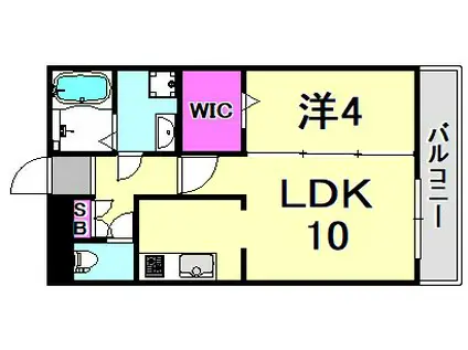 コート・アッキーノ(1LDK/1階)の間取り写真