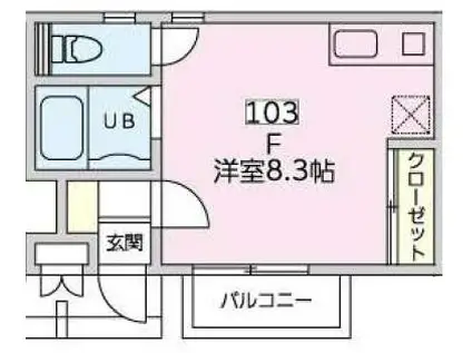 FIT北新宿(ワンルーム/1階)の間取り写真