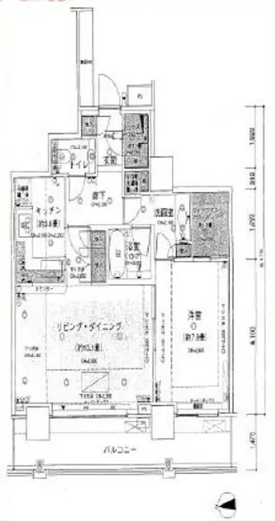 ベイクレストタワー 34階階 間取り