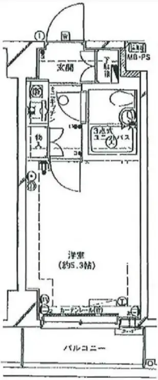 ホーユウコンフォルト川崎 1階階 間取り