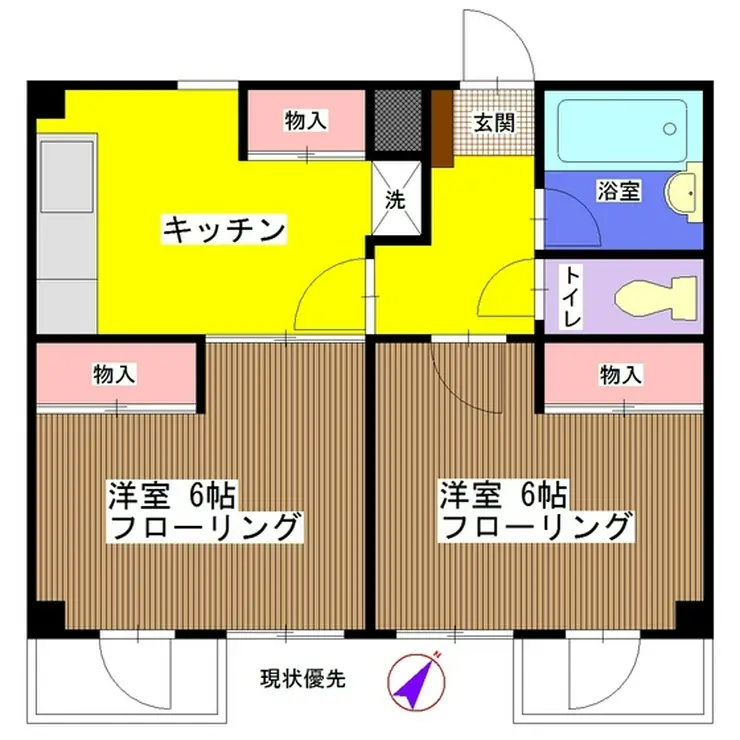 コモード西千葉 4階階 間取り