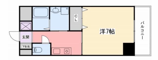 インタービレッジ東延末II(1K/5階)の間取り写真