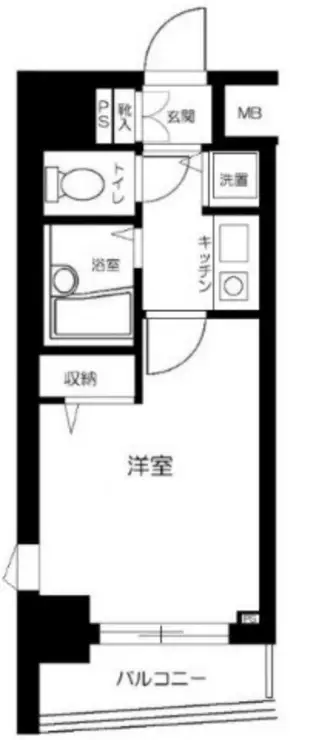 プレール武蔵小山弐番館 4階階 間取り