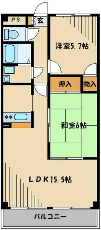 サンプレミール浦和 3階階 間取り