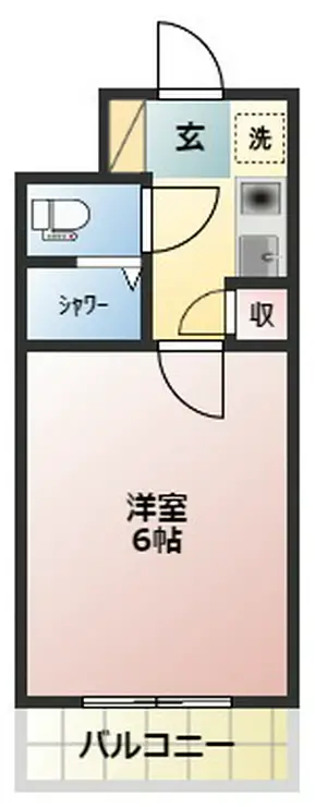 グローリア初穂椎名町 8階階 間取り