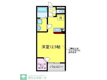 SEIWAII(1K/1階)の間取り写真